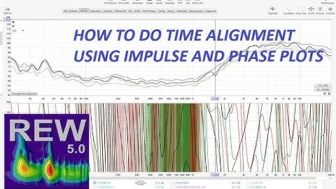 REW Car Audio Tuning - How to do Time Alignment using Impulse and Phase Plots