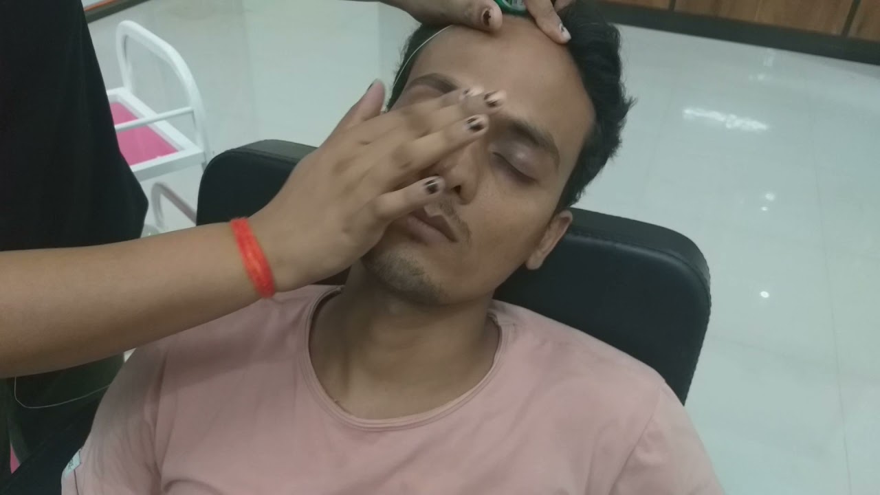 asmr eyebrow threading light growth mens eyebrow setting