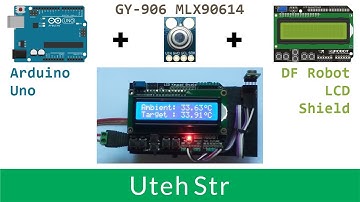 Arduino + GY-906 MLX90614 | Non-Contact Temperature Sensor GY-906 MLX90614 with Arduino Uno