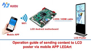 Huidu LCD WiFi Controller || Operation Guide || LCD poster by Mobile APP LEDArt screenshot 2