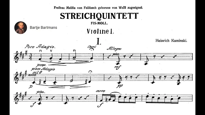 Heinrich Kaminski - String Quintet (1914) arr. for...