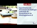 Grandes décisions du "Conseil des Ministres"
