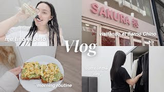 VLOG: Visitando el Barrio Chino 🌸🍜 me tiño el pelo + Casamiento de mi amiga! 🤍