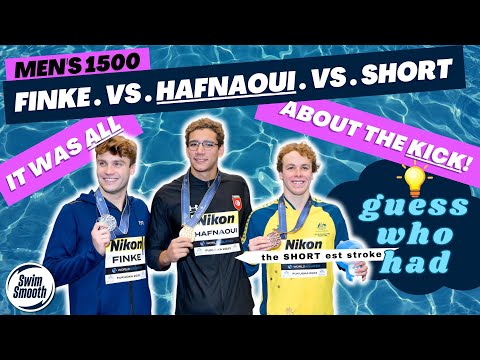 Thrilling Showdown in the Pool: Hafnaoui vs. Finke vs. Short - Men's 1500 Freestyle Race Analysis!