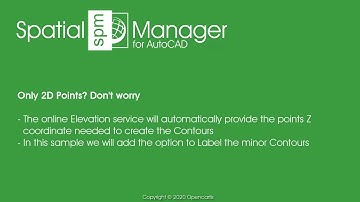 Contours: 2D, 3D, Labels, and more options... (AutoCAD) - Spatial Manager Blog