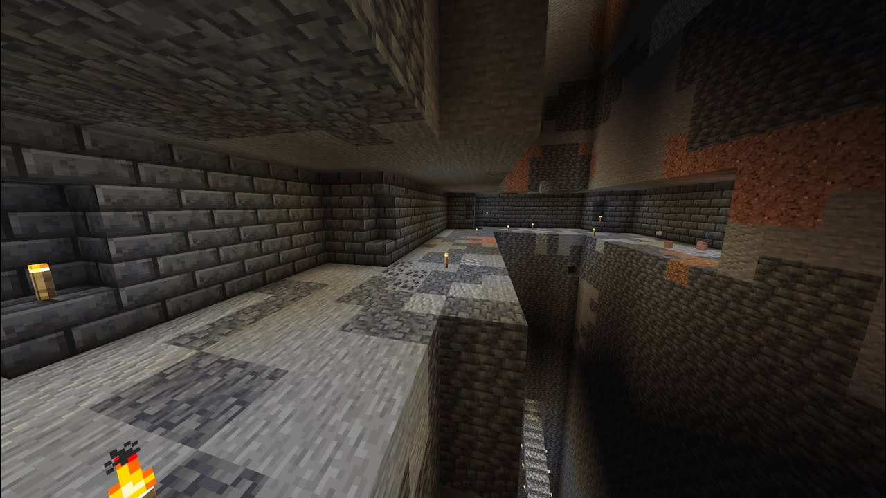 Adding another level to look into the pit in my survival world (part 1 ...