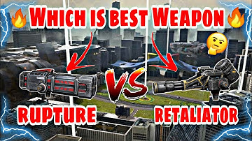[WR] 🔥Tupture vs Retaliator Titan Weapon Comparison in |War Robots|