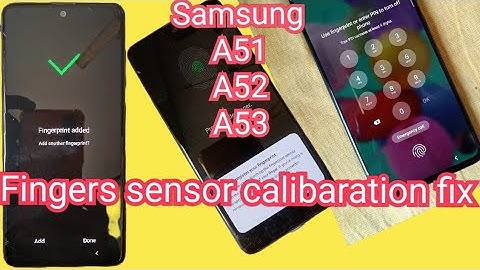 Samsung A51 fingers sensor calibaration needed / fingers sensor calibaration fix / #fingersensor