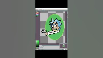 Rick and Morty Pixel Art in Aseprite #pixelart #perlerbeads