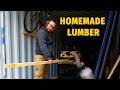 From TREE to finished LUMBER with Dewalt DW735x planer || DIY House Build