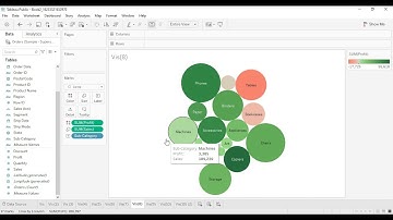 Tableau Tutorial for Beginners 24 - How to Make a Tree Map in Tableau