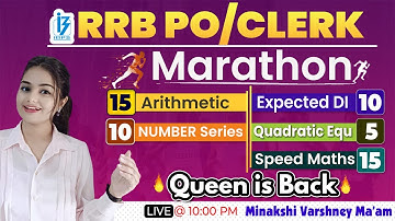 RRB PO / CLERK Marathon| Best Selected Questions| By Minakshi Varshney