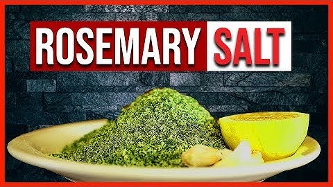 Rosemary Salt recipe | Homemade Herb Salt