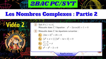 Équations du second degré dans C — Nombres Complexes — Suite  d