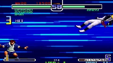 Kof 2002 fight  IORI, CHOI, MAXIMA VS K, WHIP, MAXIMA
