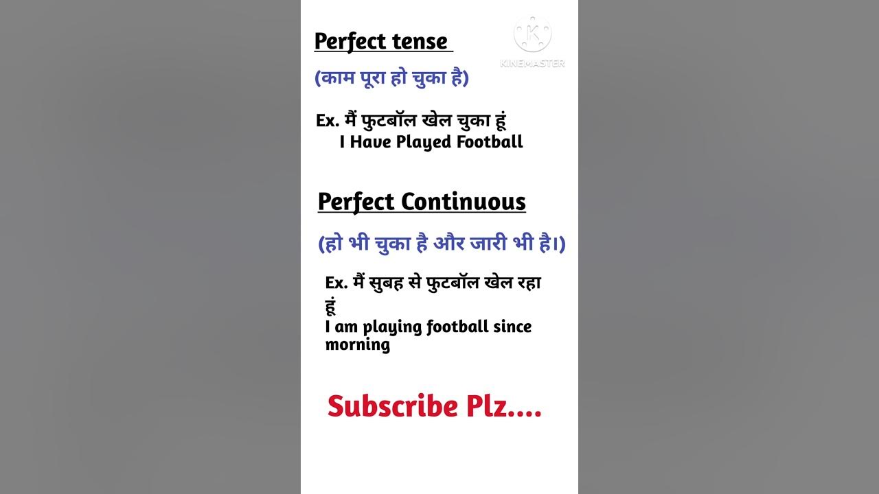 Perfect Tense & Perfect Continuous Tense YouTube