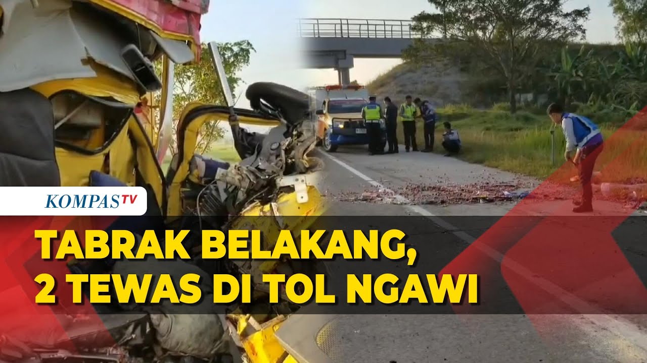 Kecelakaan Truk Bawang di Tol Ngawi, Tabrak Belakang 2 Tewas di Tempat