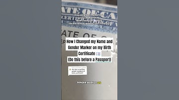 How to Change your Name and Gender Marker on your Birth Certificate #ftm #transgender #namechange