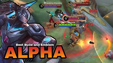 Alpha Insane Spell Vamp with Basic Common Emblem - Alpha Best Build and Emblem