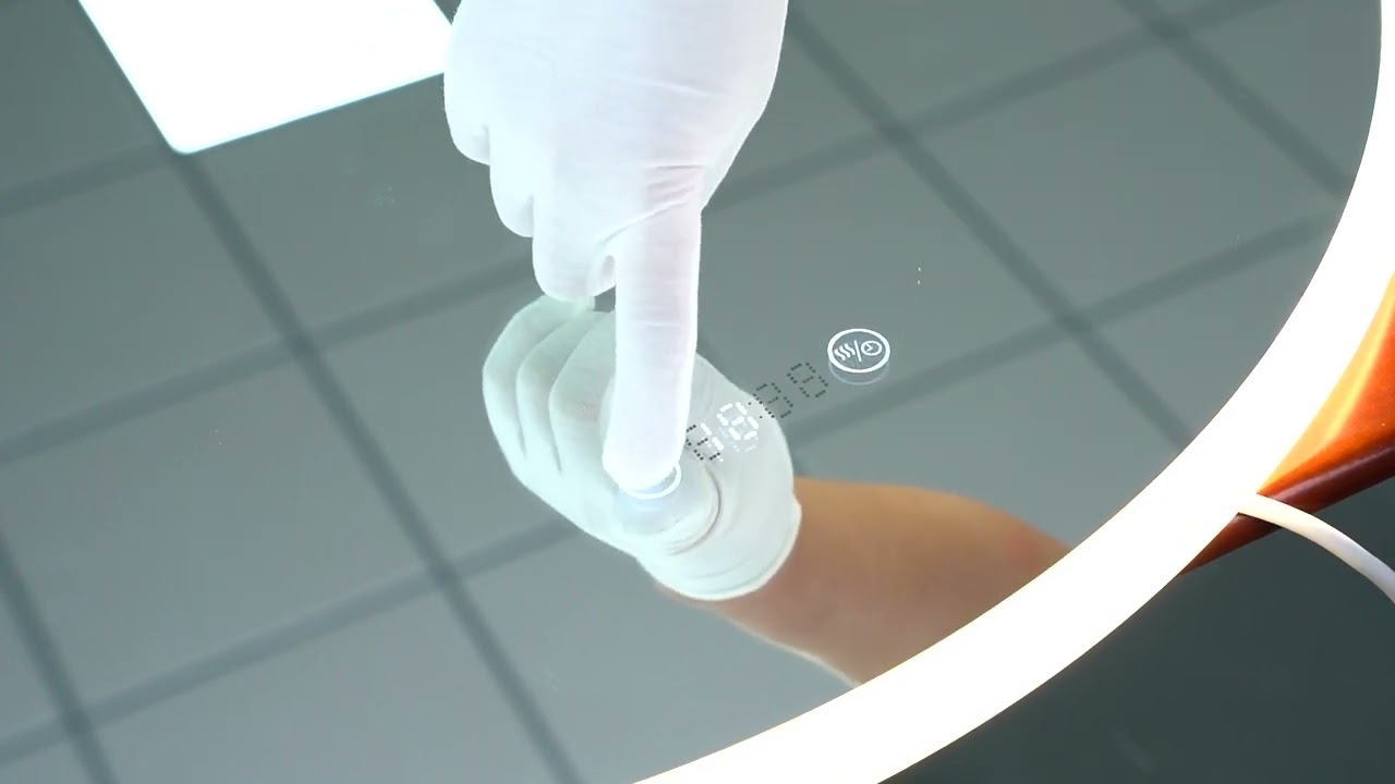 EMKE LED Spiegel M1028 – Digitaluhr, Touch & Anti-Beschlag