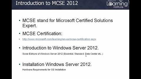 Lecture 01   Introduction to MCSE 2012 rlq2A2IT yc