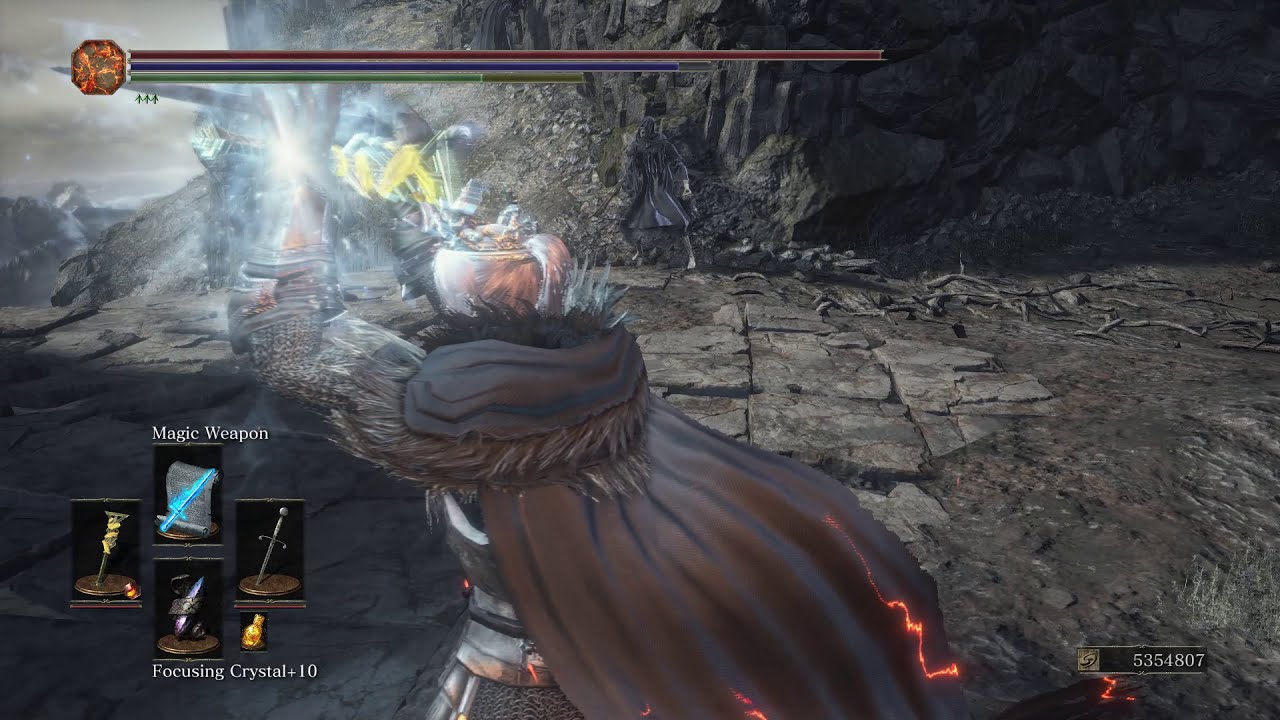 Dark Souls 3 Cinders Mod Sorcery Showcase - Magic Weapon