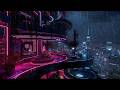 Tokyo Neon Rain 🌧️ Luxury Skyline Balcony & Soft Lofi Piano for Sleep & Study