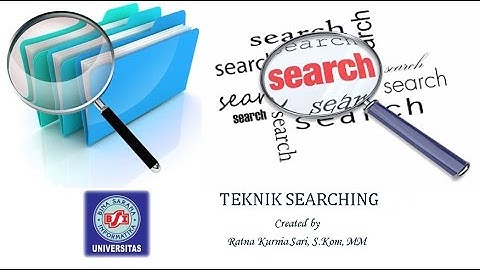 Pertemuan 12 - Teknik Searching