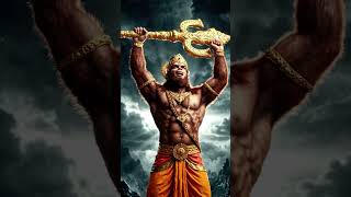 Hanuman Ji Powerful Transformation 🔥 | Jai Shree Ram 🚩 #shorts