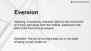 Eversion Meaning