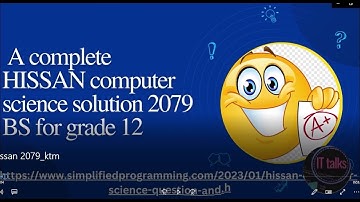 HISSAN computer science question  and solution 2079