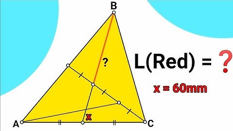 Can you find lenght of red line? | (Fun Geometry Problem) | #math #maths | #geometry