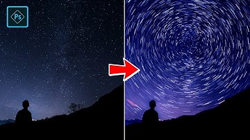 Auto create star trails in Photoshop✨️