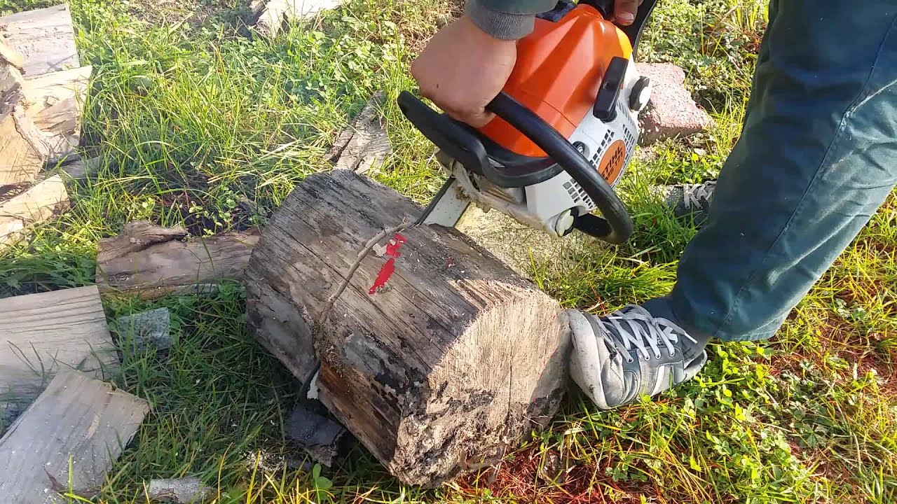 Toes lips decide Drujba STIHL MS 171 second hand - YouTube