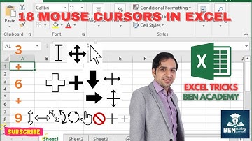 All 18 Excel Cursors You Must Know! (3 General + 6 Special + 9 Hidden Ones)