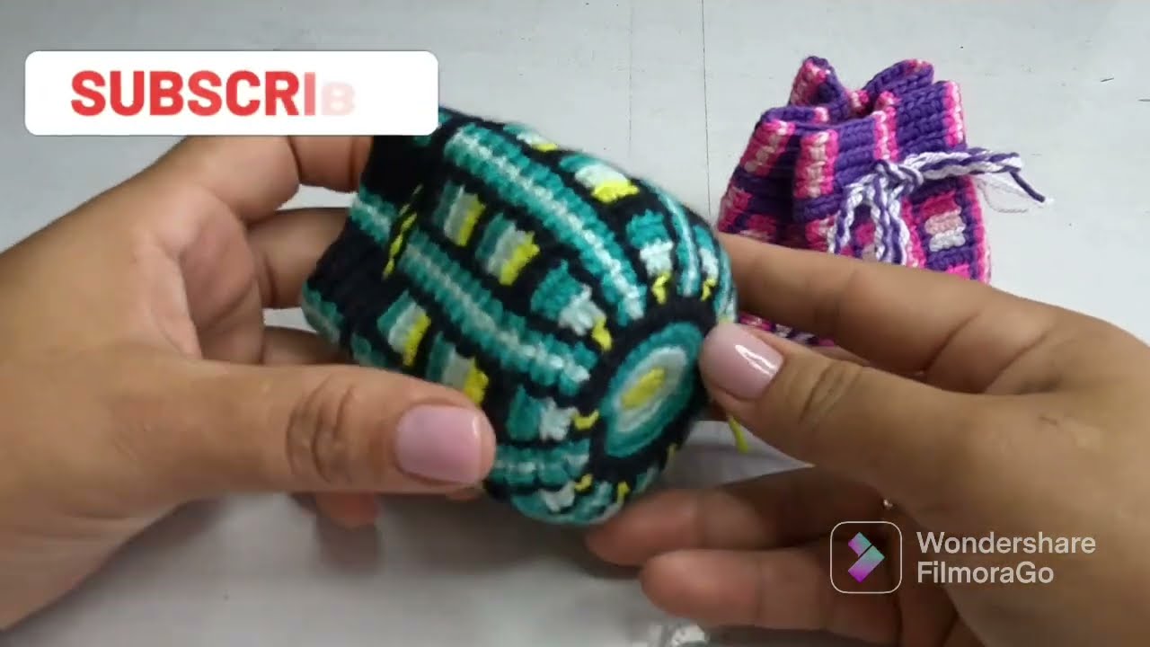 monedero circular con diseño #tutorial #youtube #artesanal