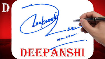 Deepanshi Name Signature Style - D Signature Style - Signature Style of My Name Deepanshi