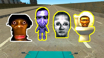 Skibidi Toilet, Ao oni ,Hi My Name is Aughhhh and Selene delgado Nextbot on Road in Garry