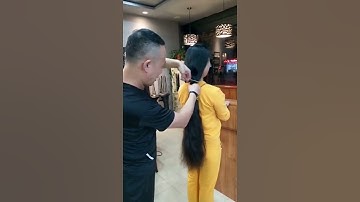 Cắt tóc dài chỉ cần một đường kéo dứt khoát, nhanh gọn và sành điệu! #TócMớiPháCách