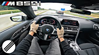 BMW M850i G15 TOP SPEED DRIVE ON GERMAN AUTOBAHN🏎