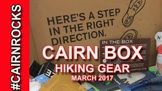 CAIRN BOX -  HIKING GEAR -  MARCH 2017