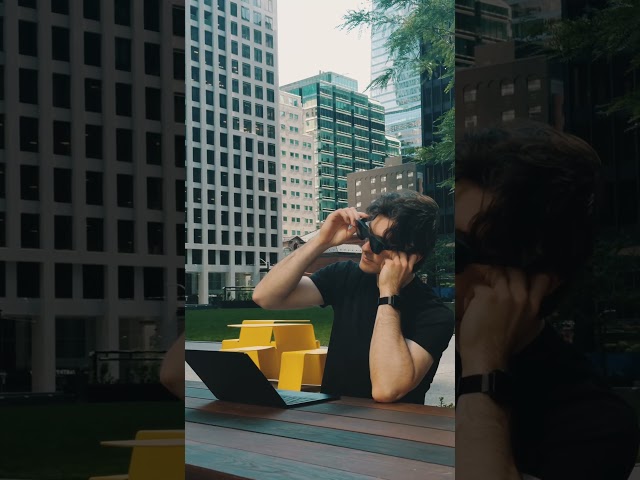 Before: Lugging gear. 😟After: Floating screens.🕶 #