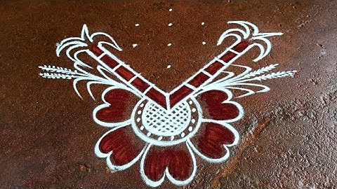 2025 New Pongal pot rangoli/5*1 dots Beautiful rangoli/sankranti muggulu/bhogi kundalu muggulu
