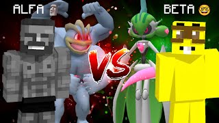 POKÉMON DE ALFA🗿VS POKÉMON DE BETA🤓 NO MINECRAFT PIXELMON