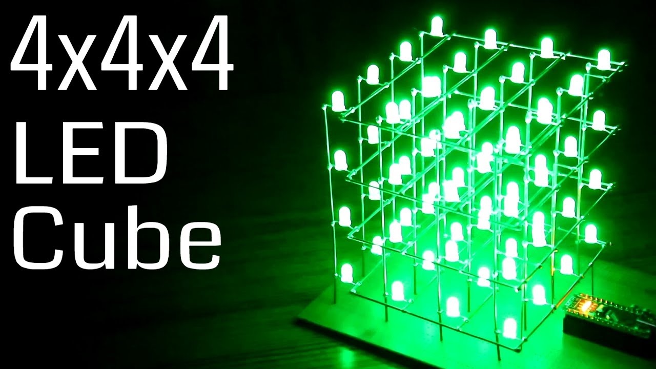 4x4x4 LED Cube Arduino | EE Wave YouTube