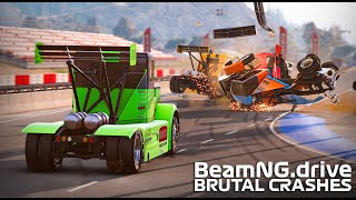 Brutal Racing Crashes #1 | BeamNG Drive