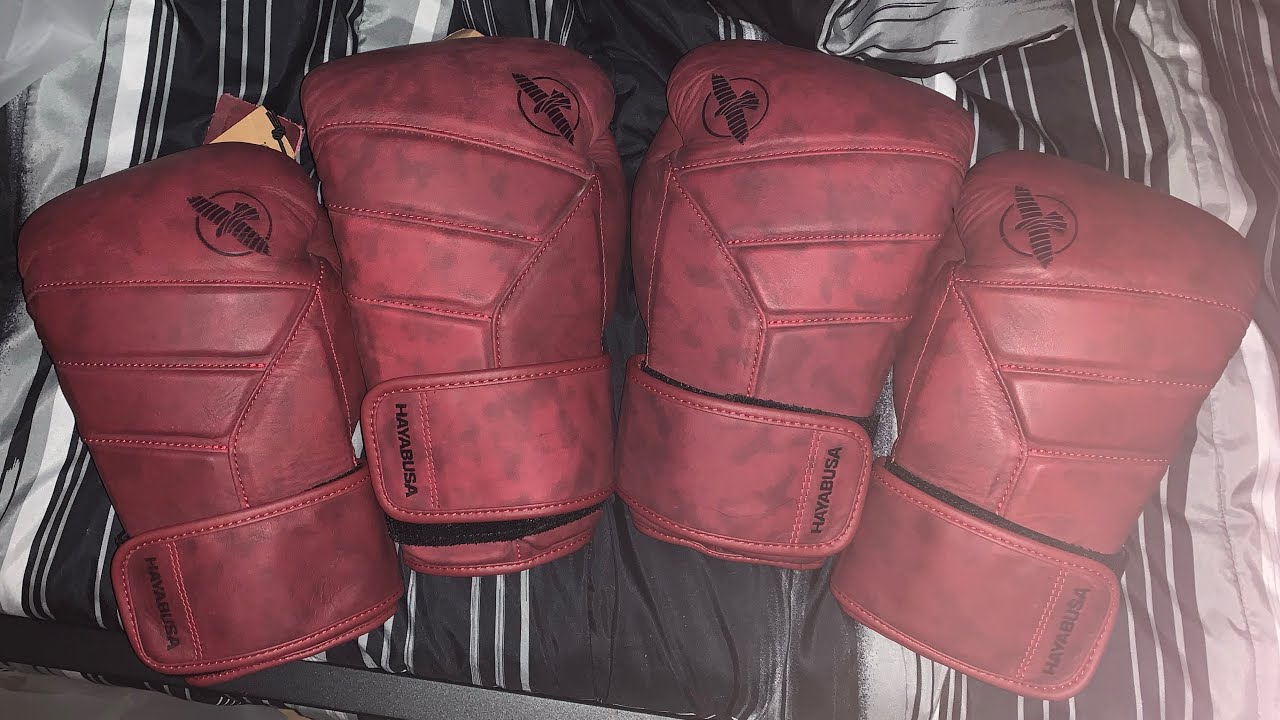 Hayabusa T3 LX Leather Boxing Glove (Crimson) Unboxing Review YouTube