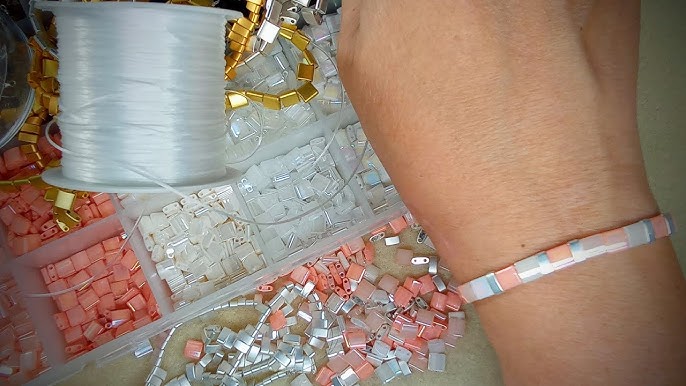 Making jewelry with Miyuki Tila beads