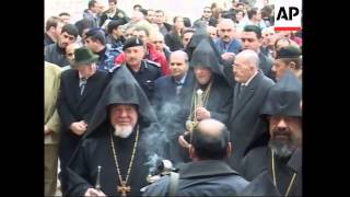Armenian patriach arrives for Armenian Christmas celebrations