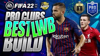 Fifa 22 Pro Clubs Best LWB  Build Starter LWB Attacking Build Fifa 22 Pro Clubs